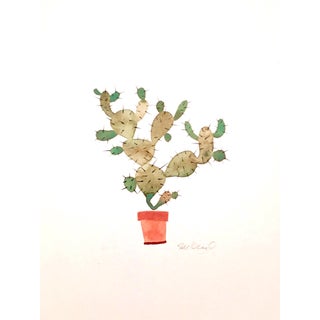 Fall Cactus Watercolor For Sale