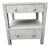 MadeGoods Lindsey Nightstand in Gray Burl Wood For Sale