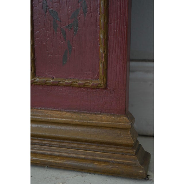 Stunning Artist Signed Hand Painted Large Trumeau Mirror For Sale In Philadelphia - Image 6 of 11