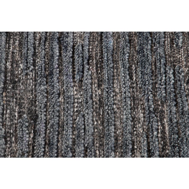 21st Century Contemporary Textured High Low Wool Rug For Sale - Image 9 of 13