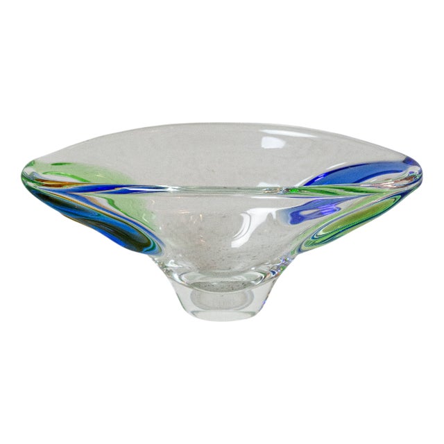 Bohemia Glass Bowl by Frantisek Zemek For Sale