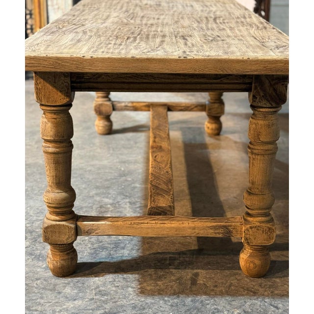 French Oak Farmhouse Dining Table, 1920s For Sale - Image 9 of 18