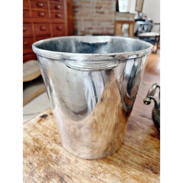 Antique Christofle Silver Champagne Bucket From French Line Ocean Liner Ile De France For Sale In New York - Image 6 of 10