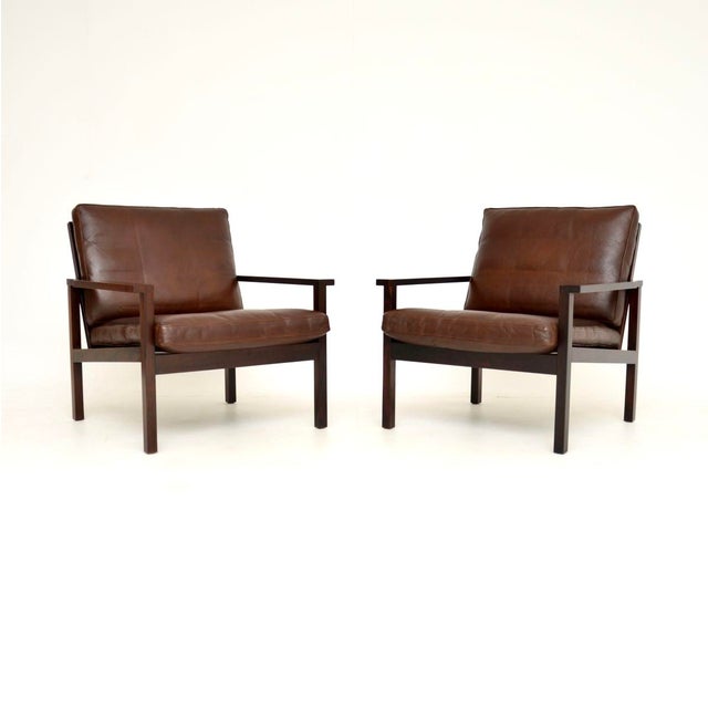 Vintage Danish Leather Chairs, 1960, Set of 2 For Sale - Image 17 of 17