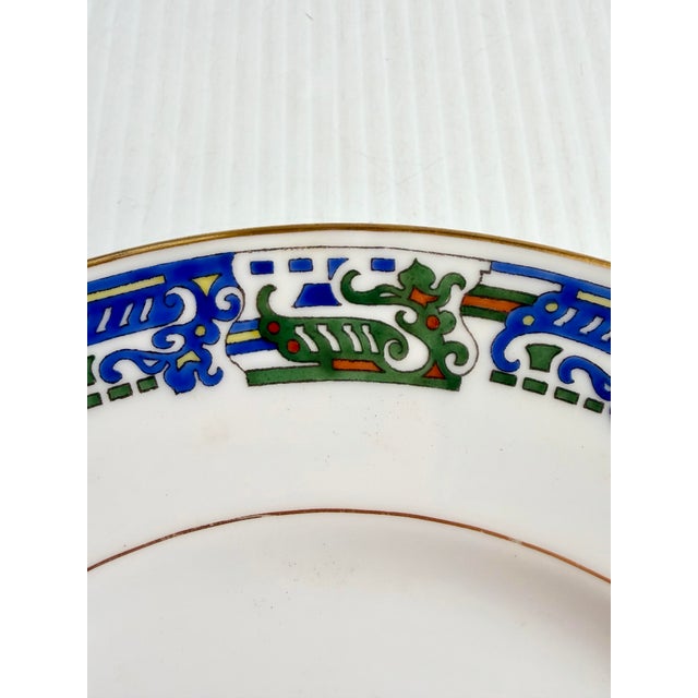 Kornilov Brothers Russian Imperial Armorial Crest Antique Porcelain Plate For Sale - Image 4 of 10