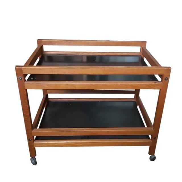 Børge Mogensen Danish Serving Trolley by Børge Mogensen for Frederica, 1960s For Sale - Image 4 of 4