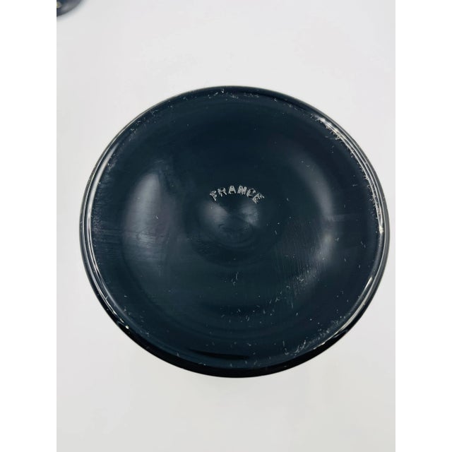 Late 20th Century Late 20th Century Floral Wine Glasses From France- Set of 7 For Sale - Image 5 of 12