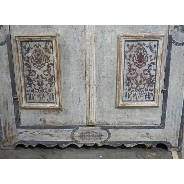 A Painted Two-Door Cabinet From Southern Germany, Circa 1700s, Height- 67 Inches For Sale - Image 15 of 18