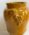 Modern Vintage Arte Italica Ceramic "Sole Mustard" Collection 10" Tall Yellow Jar With Lid Grapes Leaves Design Made in Italy For Sale - Image 3 of 13