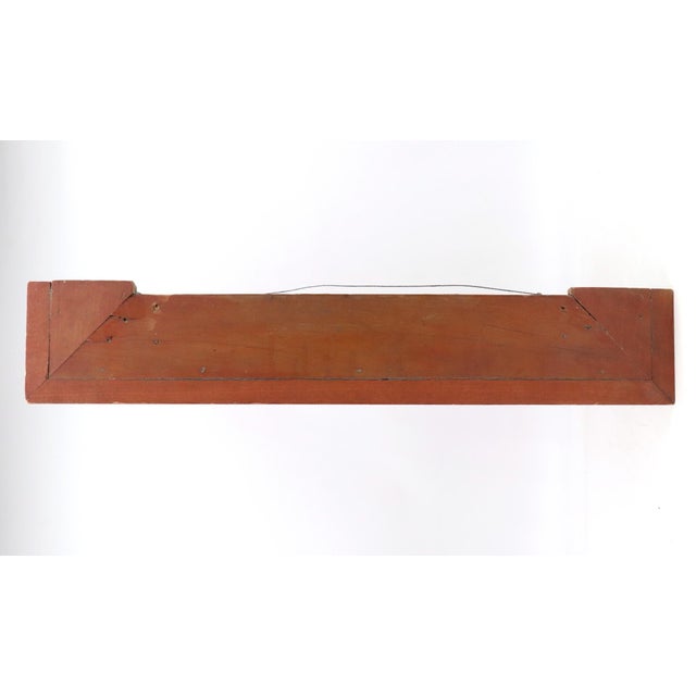 Vintage Exit Sign With Neoclassical Carved Wood Art For Sale In New York - Image 6 of 7