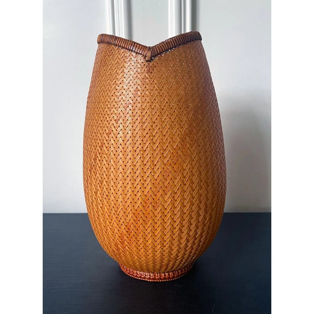 2000 - 2009 Japanese Woven Bamboo Ikebana Hatakeyama Seido For Sale - Image 5 of 13