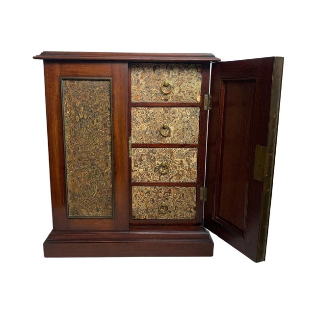 Victorian English Satinwood and Gilt Metal Glazed Pier Cabinet in Walnut, 1890s For Sale - Image 16 of 16