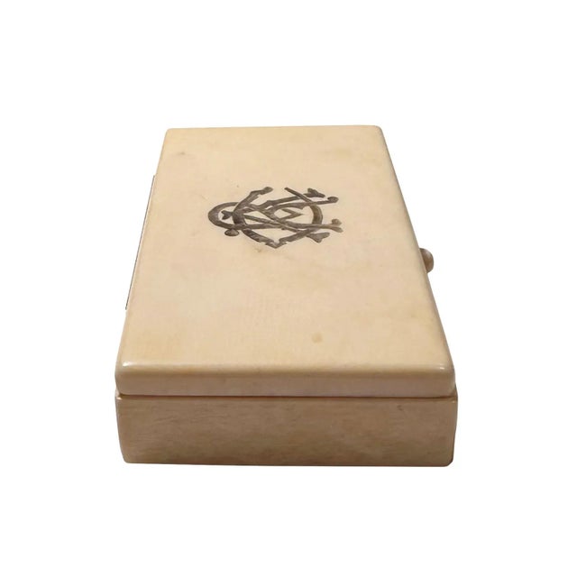 Mid 19th Century Small Bone Work Box For Sale - Image 4 of 8