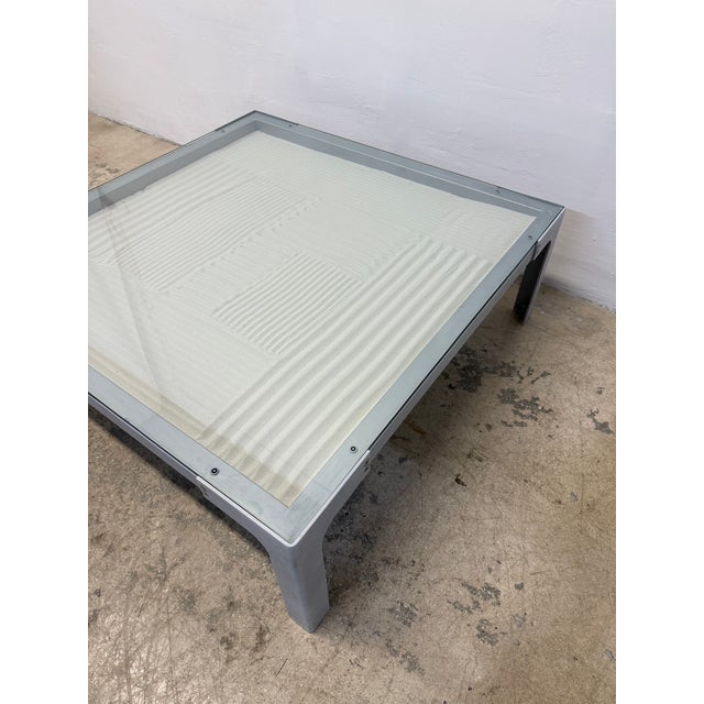 Modern Enzo Berti Glass and Steel "Dune" Coffee or Cocktail Table for La Palma, 1990s For Sale - Image 3 of 15