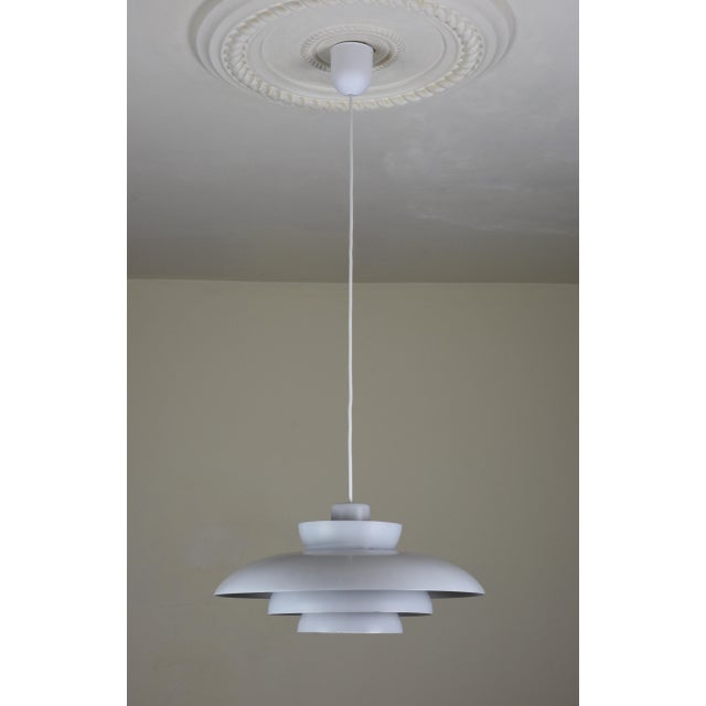 Gray Penta Pendant Lamp by Jo Hammerborg for Fog & Mørup, Denmark, 1960s For Sale - Image 8 of 12