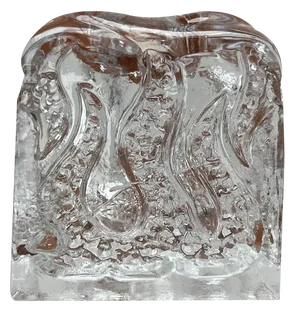 Mid-Century Glass Candleholder by Kurt Wokan for Ingrid Glas, Germany, 1960s