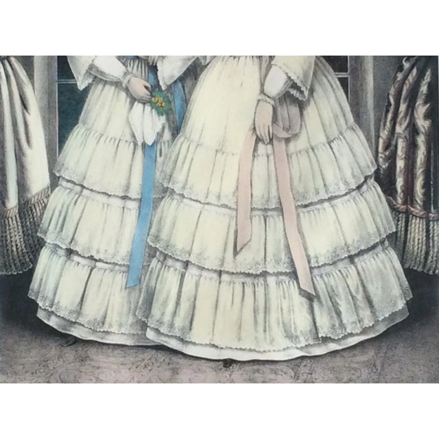 Late 19th Century Rare 1840s Hand-Colored Lithograph | "Daughters of Temperance" Women's Rights Historical Document For Sale - Image 5 of 8