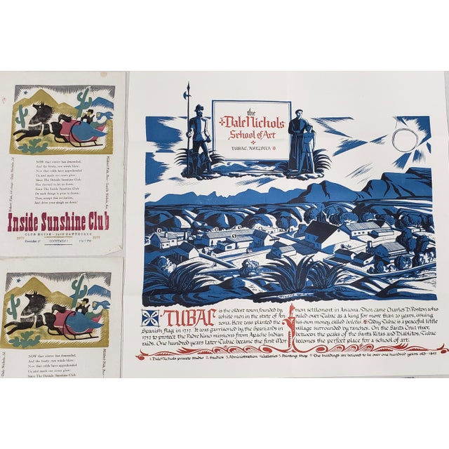 Wallpaper Dale Nichols American 1904 1995 Rare Lot Of Woodblock For iPhone