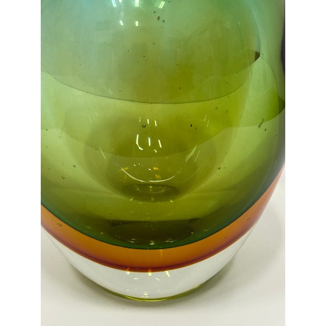Vintage Sommerso Murano Glass Vase For Sale In Miami - Image 6 of 8