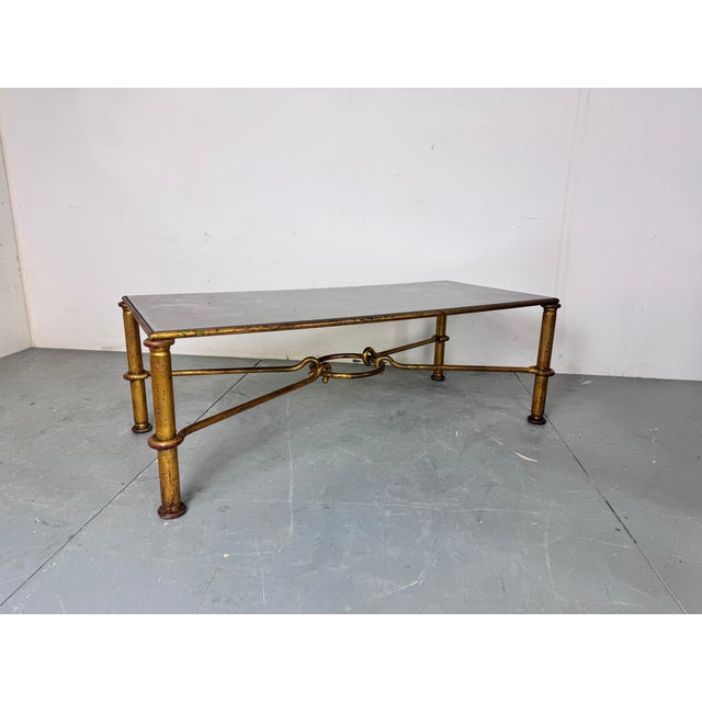 Vintage Gilded Regency Coffee Table by Giovanni Banci for Hermès, 1960s For Sale - Image 11 of 15