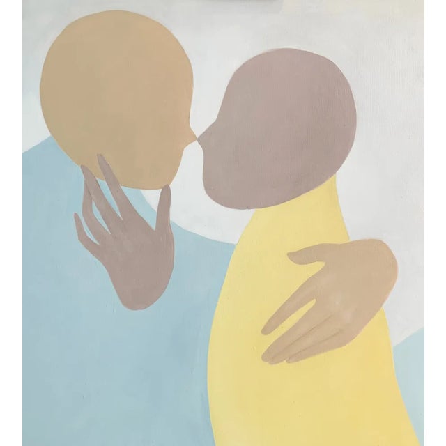 Early 21st Century Waleria Matelska, In Embrace 10, Oil on Canvas, 2023 For Sale - Image 5 of 7