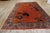 1920s Orange Floral Modern Antique Chinese Art Deco Rug 7' 10"x11' 6" Hand Knotted Carpet For Sale - Image 9 of 13