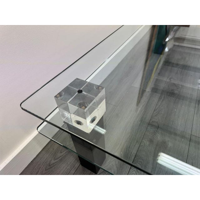 Two-Tiered Architecture Coffee Table by Lella and Massimo Vignelli, 1970s For Sale - Image 4 of 11