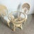 Boho Chic Bamboo Rattan Wicker Dining Set - 5 Pieces For Sale - Image 4 of 9