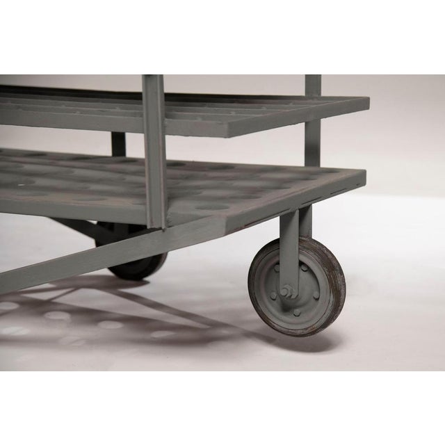 Vintage French Industrial Bottle Trolley, 1970s For Sale - Image 10 of 17