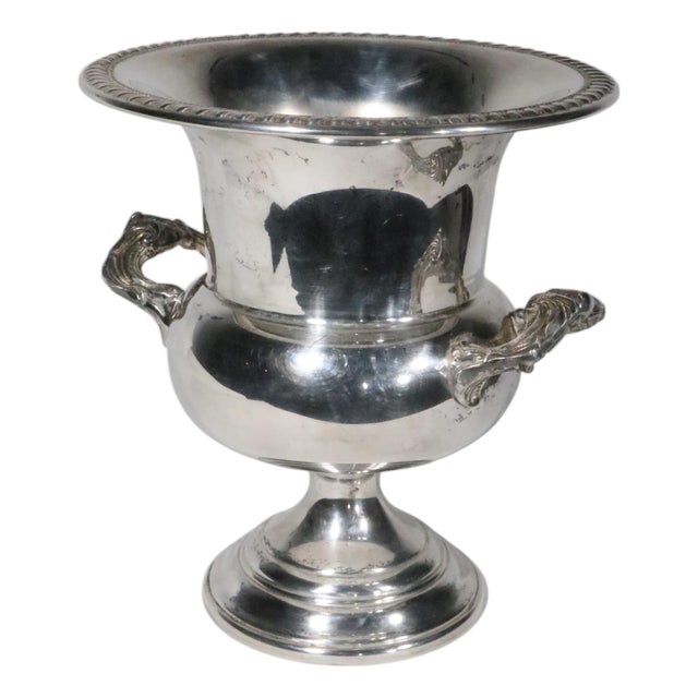 Mid 20th Century Silver Plated Champagne Bucket Wine Cooler For Sale