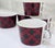 Cabin Vintage 1990s Sasaki Tartan Cermaic Cups by Charles Roberts, Red & Green Plaid, Made in Japan, Set of 5 For Sale - Image 3 of 9