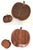 Chestnut Mid 20th Century Teak Wood Apple Shaped Salad Bowls, 6 Pieces For Sale - Image 8 of 10