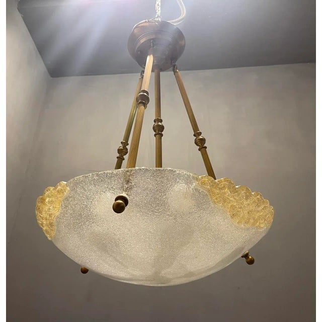 Large Murano Glass Light Pendant, 1970s For Sale - Image 4 of 8