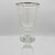 Vintage Silver-Rimmed Clear Glass Wine Goblets - Set of 4 For Sale In Richmond - Image 6 of 7