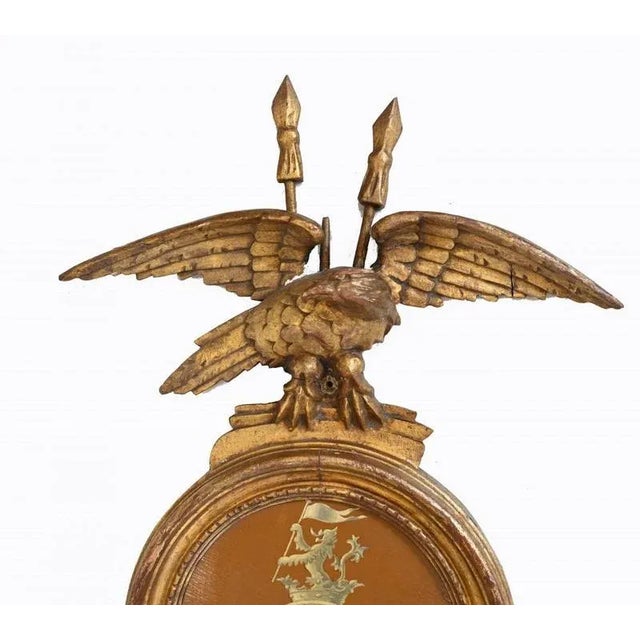 Gilt Neo-Classical Mirror Girandoles Eagle, Set of 2 For Sale - Image 4 of 7