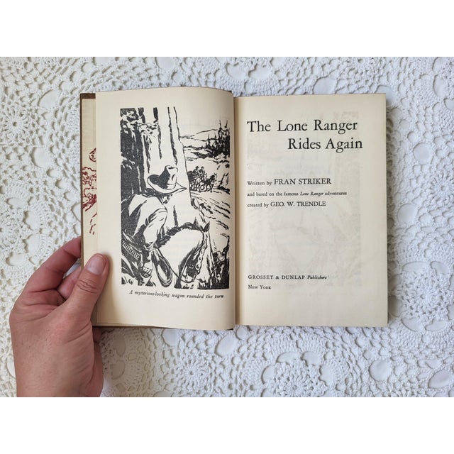 Illustration The Lone Ranger Rides Again by Fran Striker, 1943 For Sale - Image 3 of 9