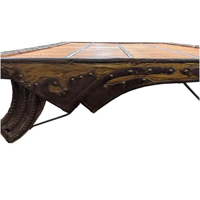 Wood 1960s Rustic Brown Reclaimed Teak Wood Square Coffee Table – 1 Piece For Sale - Image 7 of 8