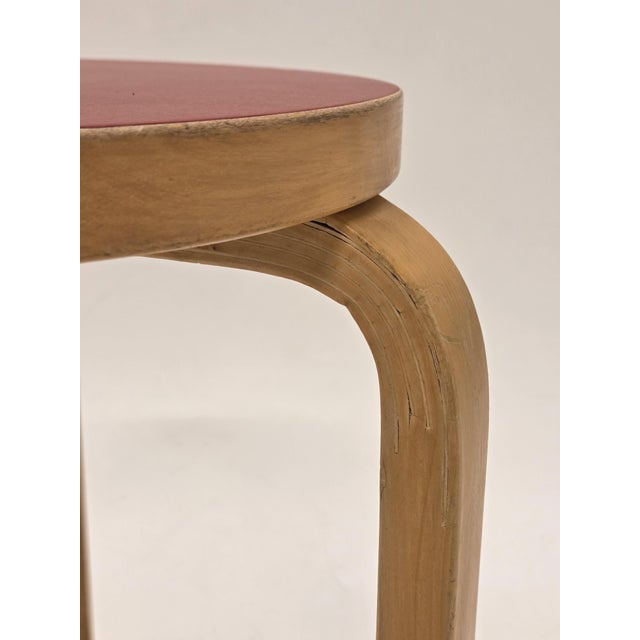 Vintage 60 Stool by Alvar Aalto for Artek, 1950s For Sale - Image 9 of 15