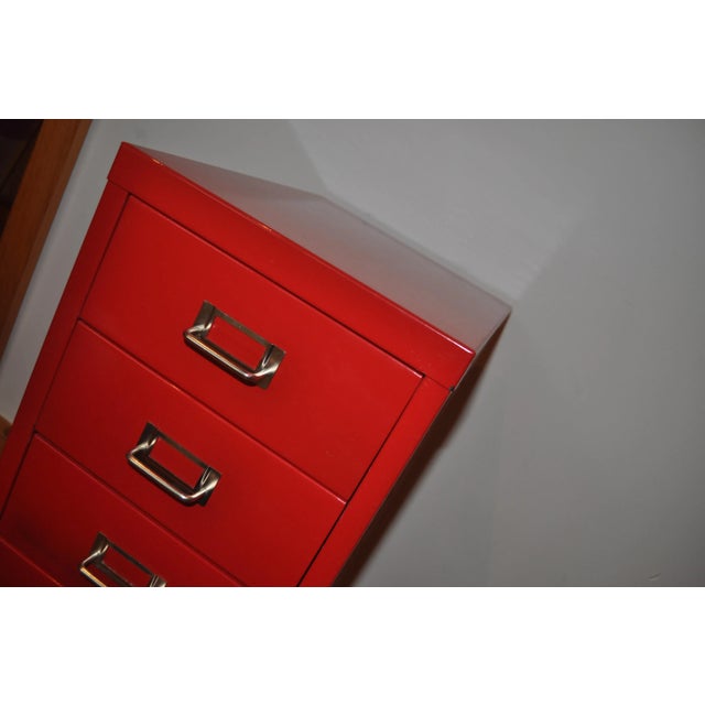 Industrial Metal Chest of Drawers, 1970s Original good condition. Size: 28x68x41