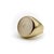Vintage White Chalcedony Eagle Intaglio 14k Gold Signet Ring, Size 8.5 For Sale In Los Angeles - Image 6 of 10