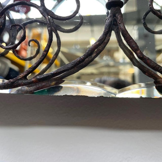 Mid-Century Modern Italian Wall Mirror, 1960s For Sale - Image 13 of 17