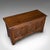 Wood Antique Linen Chest, English, Carved Oak, Coffer, Bay Window Seat, William III For Sale - Image 7 of 12