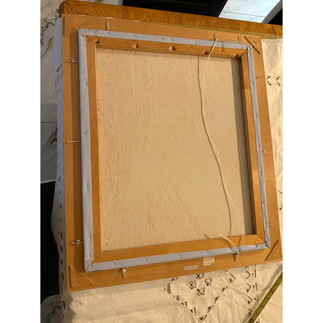 Late 1960 Century Burnett Oil Painting on Canvas 20 X 24 With Frame For Sale In Palm Springs - Image 6 of 12