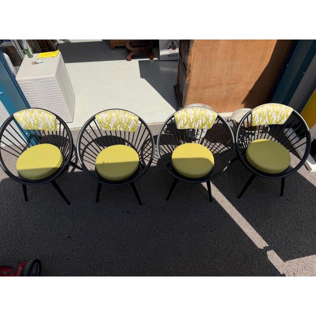 Modern Chairs with Lime Green Upholstery, 2000s, Set of 4 For Sale - Image 11 of 11