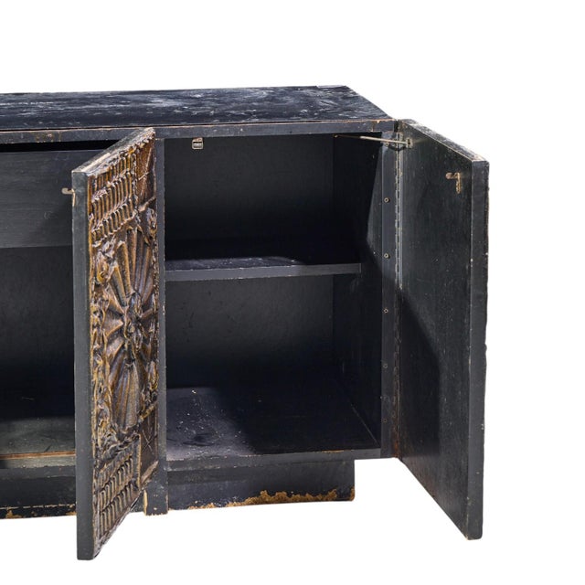 Adrian Pearsall for Craft Associates Mid Century Goop Brutalist Credenza For Sale In Chicago - Image 6 of 8