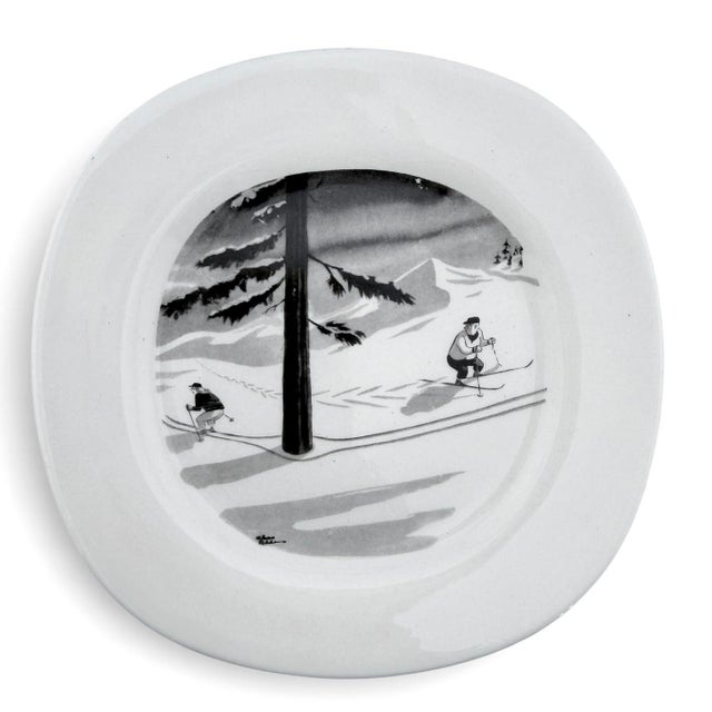1960s Set of 6 Vintage Chas Addams Cartoon Plates by Milbern, New York For Sale - Image 5 of 18