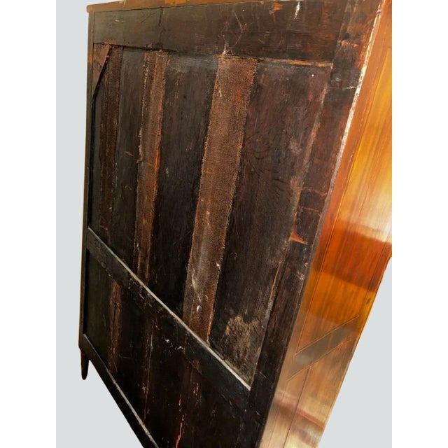 French Late 19th Century French Louis XVI Style Secretary Desk With Cabinet Storage For Sale - Image 3 of 13