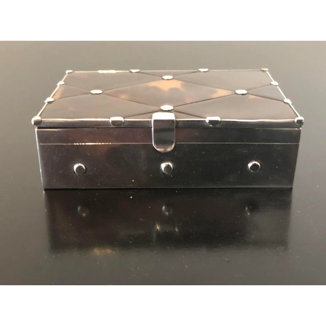 1960s Mid-Century Modern William Spratling Sterling Silver and Tortoiseshell Box For Sale - Image 5 of 9