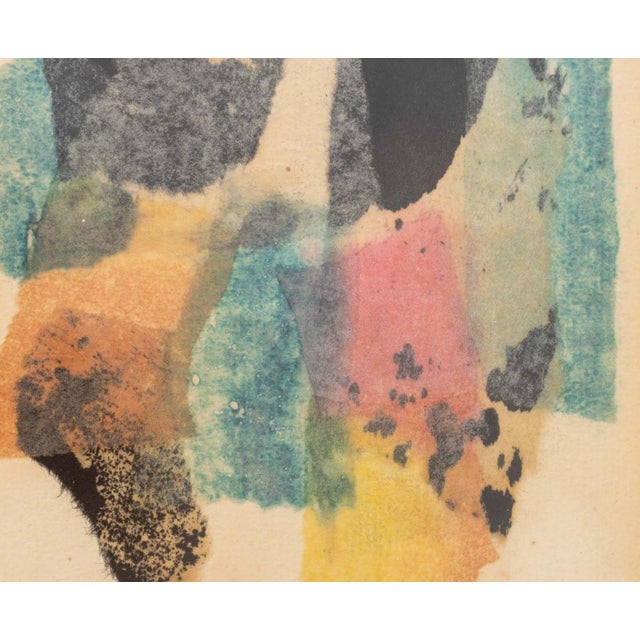 Walter Thrift Abstract Mixed Media Collages, Pair For Sale - Image 11 of 13