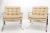 Metal Pair of Mid-Century Modern Polished Stainless Steel Bauhaus Arm Lounge Chairs For Sale - Image 7 of 13